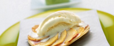 sfogliatine-di-mela-con-gelato-alla-vaniglia ricetta