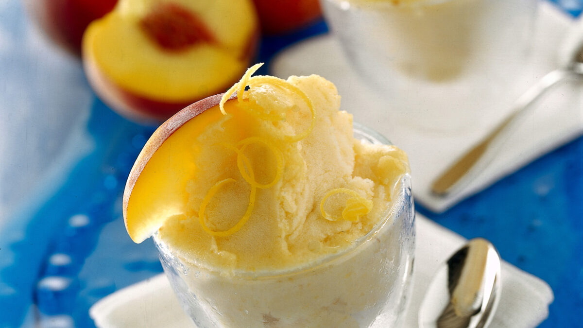 Sorbetto di pesche
