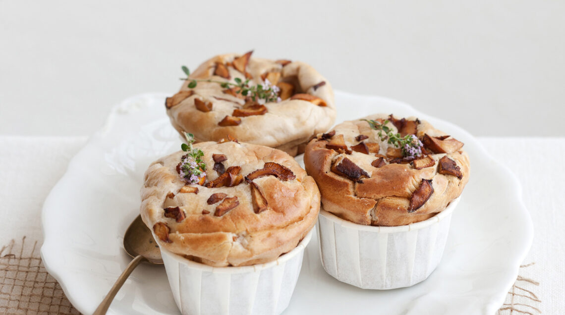 soufflé di finferli alle castagne Sale&Pepe ricetta