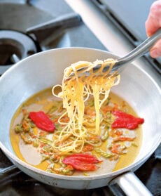 spinosini-con-fiori-di-zucca-e-calamaretti step