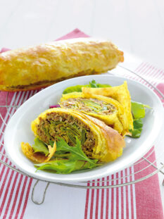 strudel-di-carne-e-piattoni-con-zenzero-e-curry ricetta