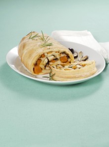 Strudel di porcini e zucca