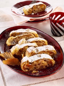 Strudel speziato con albicocche secche
