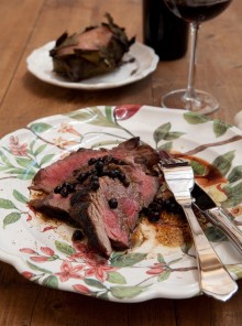 Tagliata di manzo al ginepro