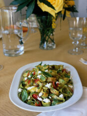 tagliatelle di crespelle al pesto Sale&Pepe