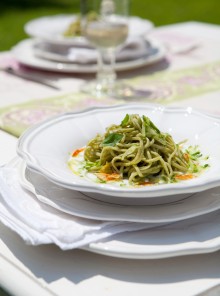 Tagliolini verdi con zucchine
