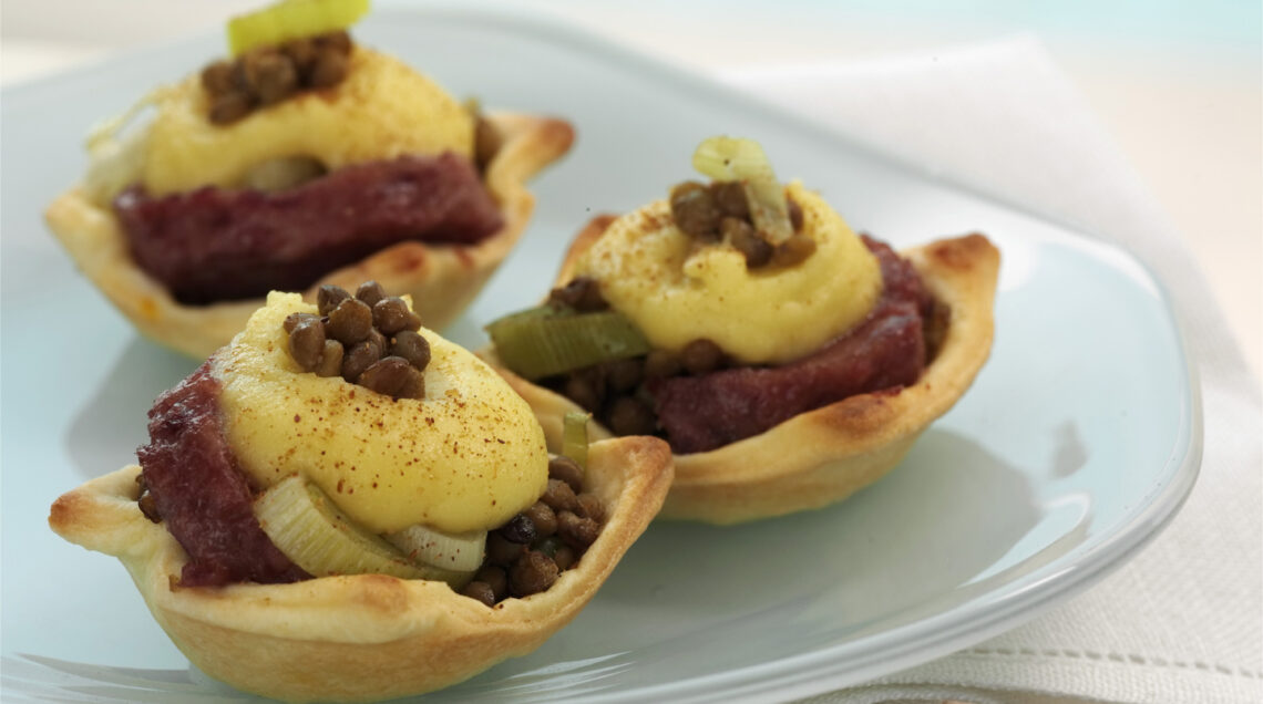 tartellette-cotechino-e-lenticchie ricetta