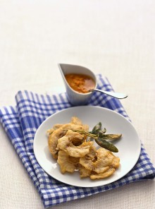La tempura di stoccafisso e salvia