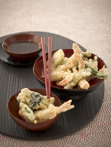 tempura misto di verdure, pesce, crostacei e frutti di mare Sale&Pepe