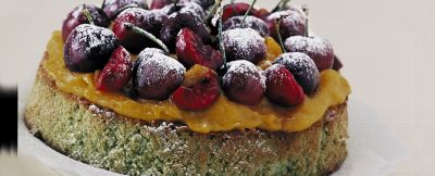 torta-al-pistacchio-con-ciliegie preparazione