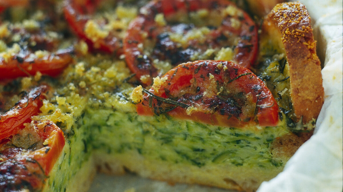 Torta di pane, pomodori e zucchine - Sale&Pepe