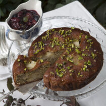 torta di pere e pistacchi all'uva Sale&Pepe ricetta