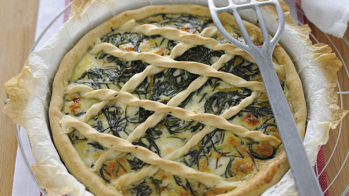 Tortino di barba di frate al limone