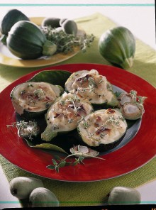 Zucchine ripiene alle mandorle