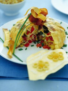 Lo zuccotto di lasagnette con verdure