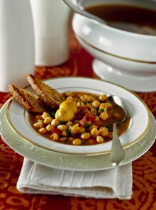 Zuppa di ceci e castagne