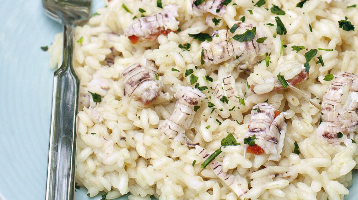 risotto alle canocchie