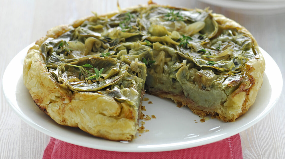 Tatin al prosciutto crudo e aromi