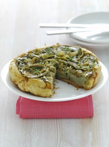 La tatin al prosciutto crudo e aromi