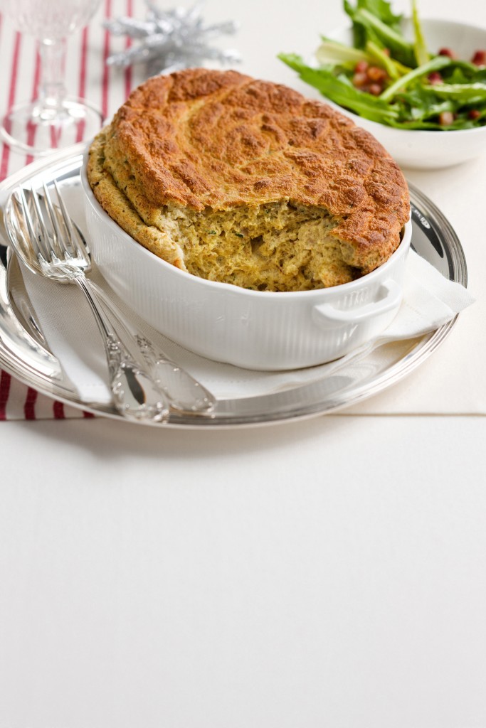 Soufflé di porcini con insalata amara Sale&Pepe