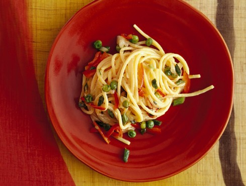 Spaghetti- carbonara- vegetariana