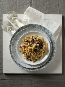 I fusilli con straccetti di maiale al Marsala e timo