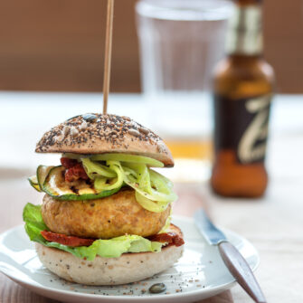 hamburger con zafferano e verdure Sale&Pepe