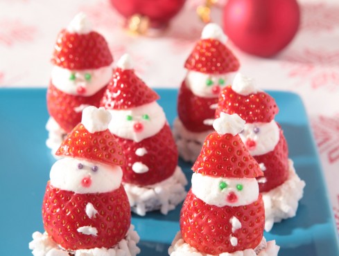 Dolci A Forma Di Babbo Natale.Babbo Natale Di Fragole E Panna Sale Pepe