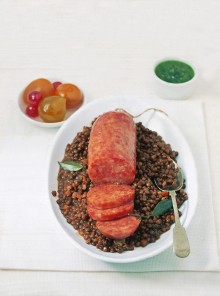 Cotechino con lenticchie stufate