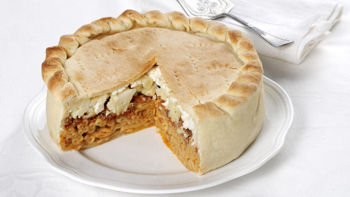 Pasticcio di Natale con carne e ricotta