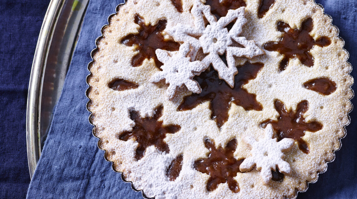 Crostata ai marroni con fiocchi di neve ricetta Sale&Pepe