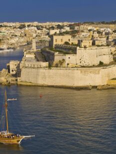 Malta, Forte Sant'Angelo visto dal Porto Grande