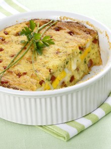 Timballo di patate con provolone e salsiccia