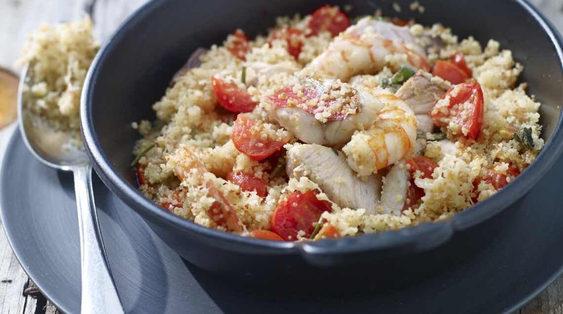 Cuscus di pesce con pomodorini