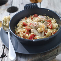 Cuscus di pesce con pomodorini