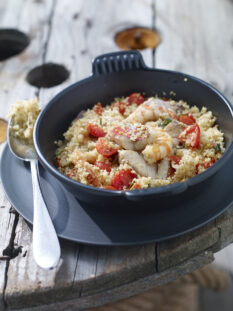 Cuscus di pesce con pomodorini