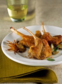 Costolette di agnello con carciofi e menta