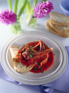 Costolette di agnello in umido