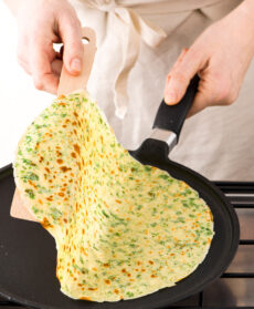 Ventagli di crepes alla rucola