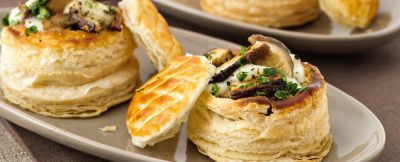 vol-au-vent ai funghi ricetta