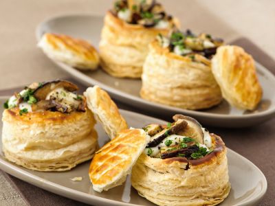 vol-au-vent ai funghi ricetta