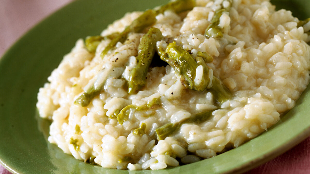 Risotto agli asparagi in pentola a pressione