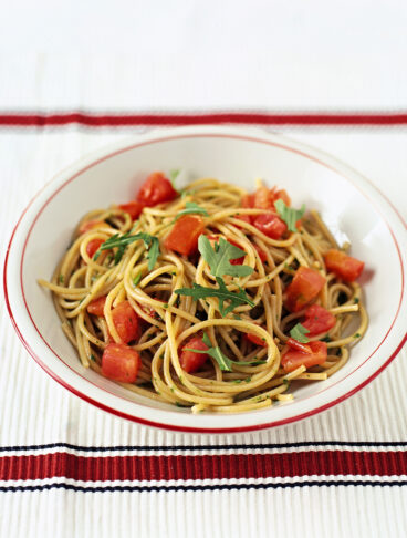 Spaghetti integrali alla rucola