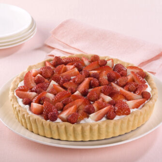 Torta alle fragole e panna