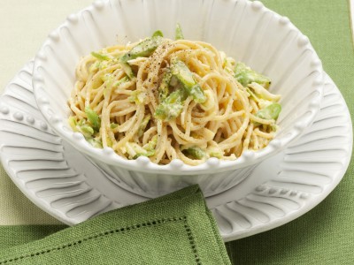 Carbonara di verdure e spaghetti integrali
