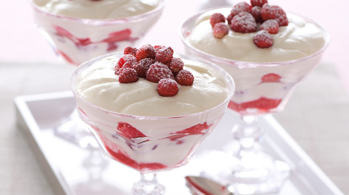 Tiramisù di ricotta ai frutti rossi