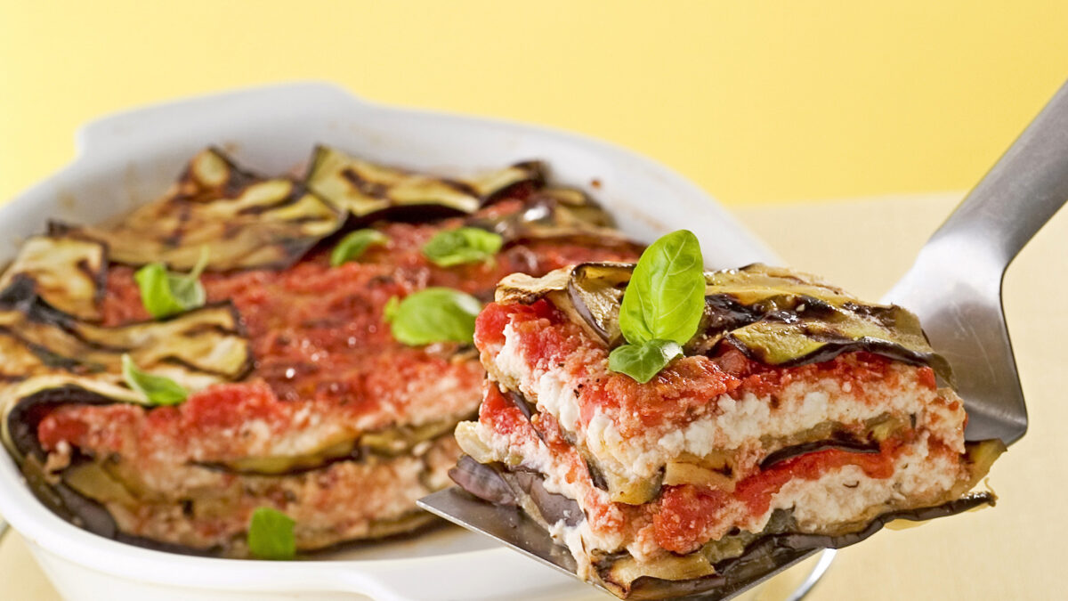 Parmigiana di melanzane leggera alla ricotta
