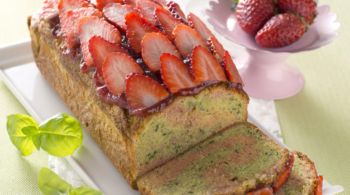 Cake alle fragole e basilico