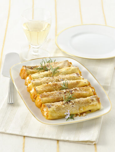 Cannelloni di zucca e formaggio di capra