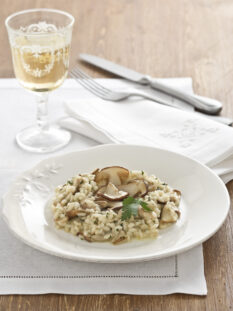 Risotto con funghi porcini trifolati